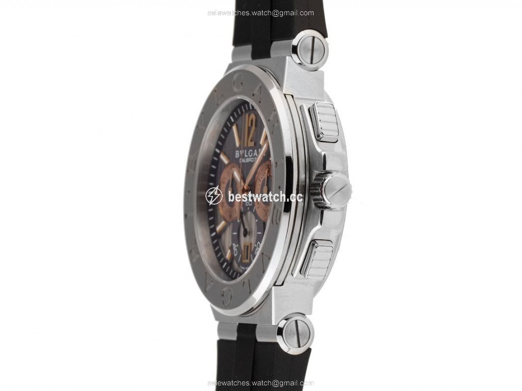 IMG_9085 Bulgari Diagono Mens watch Unisex Automatic Gold Steel DG42SWGCH Replica 2