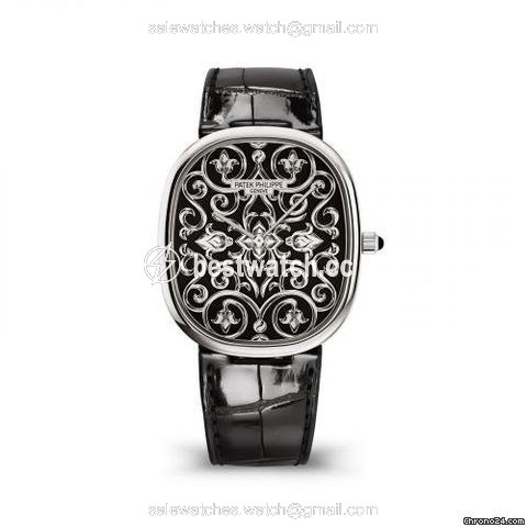 Patek Philippe Golden Ellipse Mens watch Unisex Automatic White gold 5738 50G-001 Replica 2