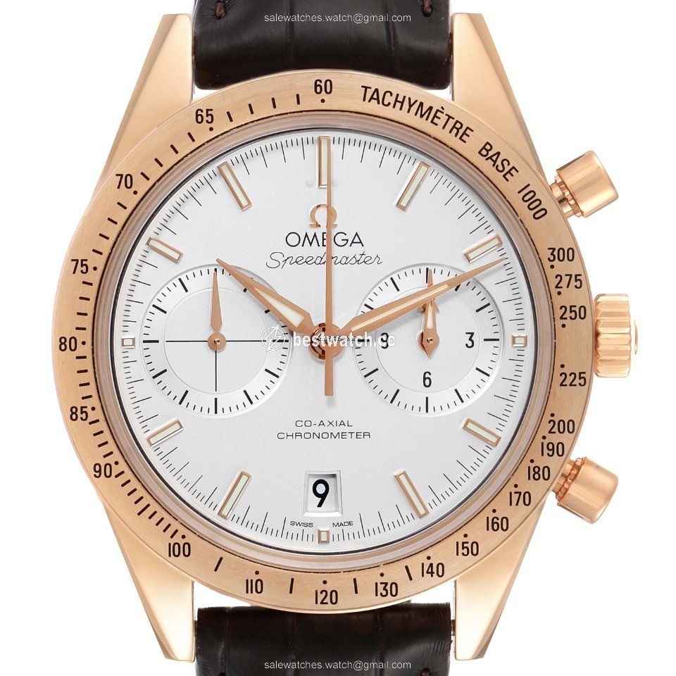 IMG_9085 Omega Speedmaster 57 Mens watch Unisex Automatic Rose gold 331.53.42.51.02.002 Replica 2