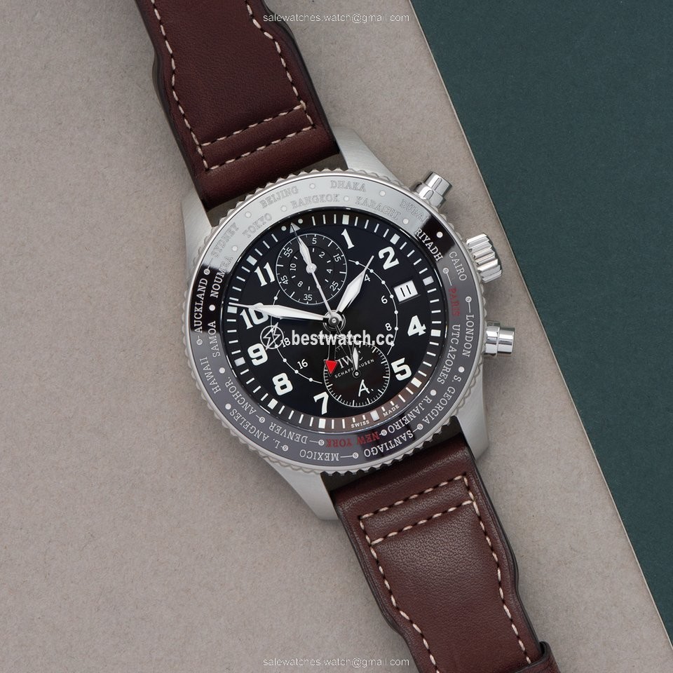 IMG_9085 IWC Pilot Chronograph Mens watch Unisex Automatic Steel IW395003 Replica 2
