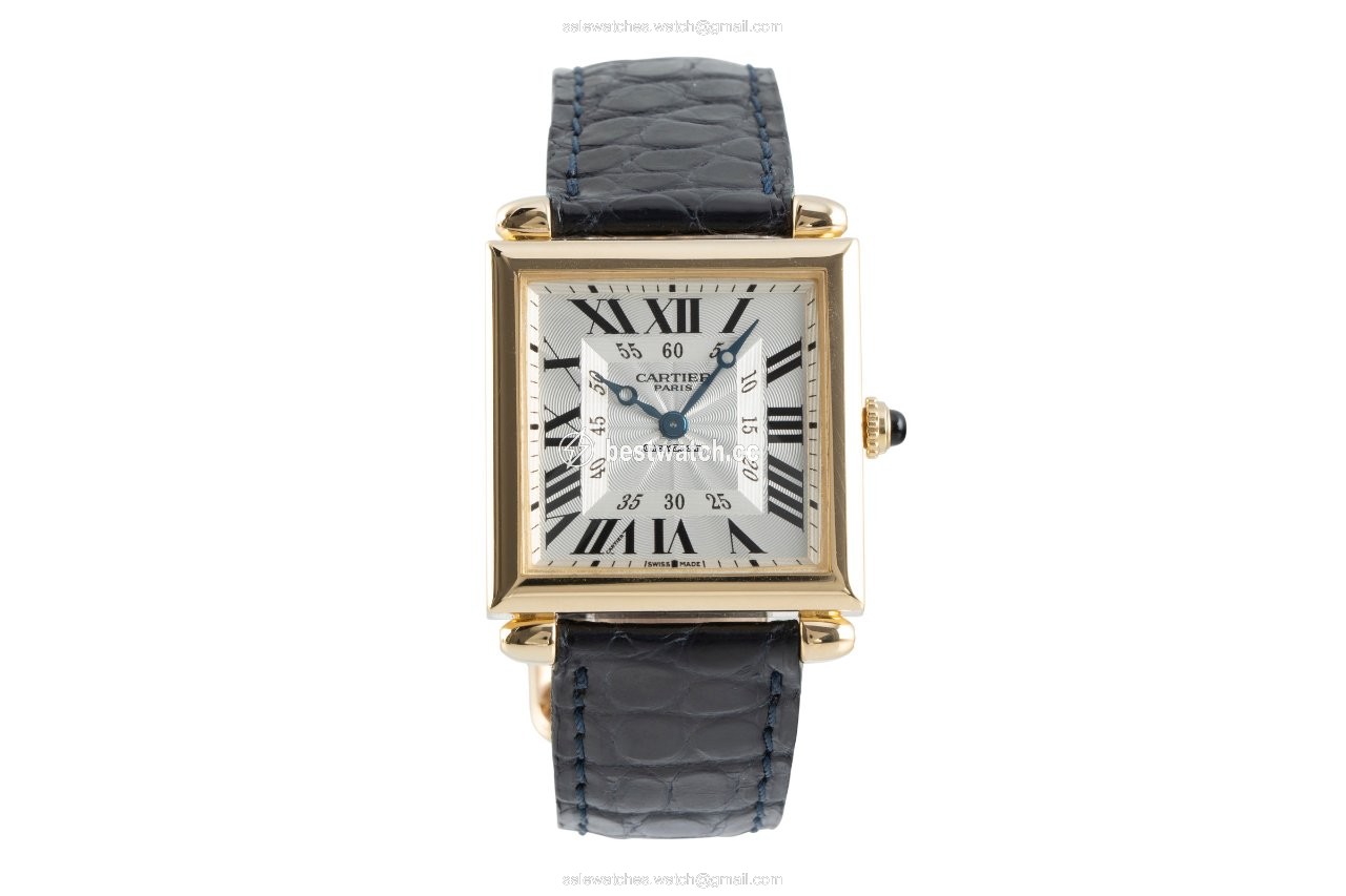 IMG_9085 Cartier Tank Mens watch Unisex Manual winding Yellow gold 2380 Replica 2