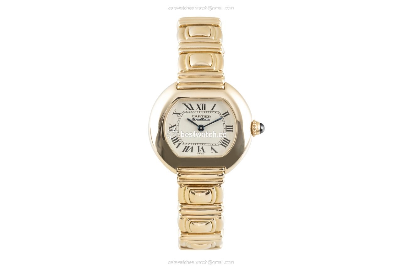 IMG_9085 Cartier Womens watch Quartz Yellow gold 0169 Replica 2