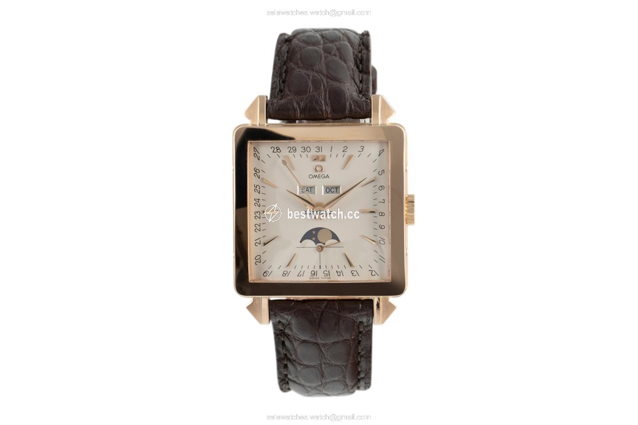 IMG_9085 Omega Museum Mens watch Unisex Automatic Red gold 5756.30.01 Replica 2