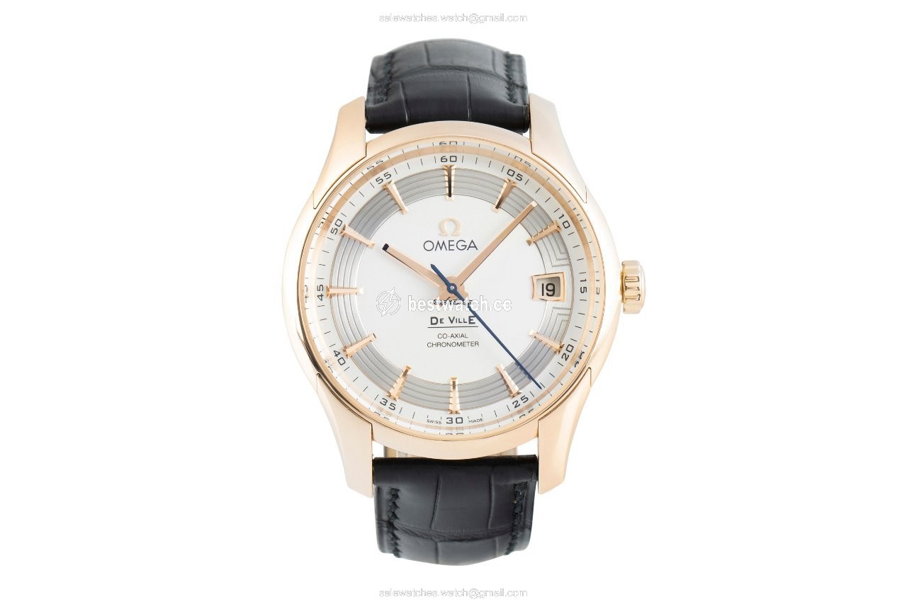 IMG_9085 Omega De Ville Hour Vision Mens watch Unisex Automatic Red gold 431.63.41.21.02.001 Replica 2