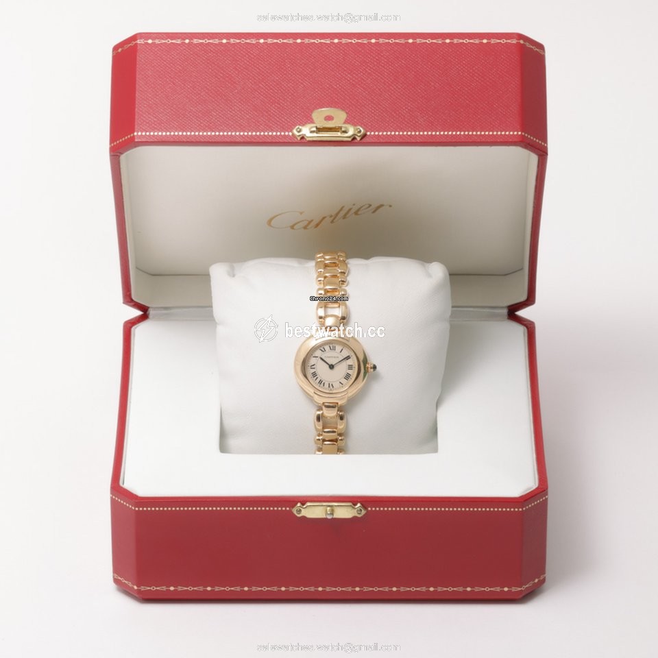IMG_9085 Cartier Mens watch Unisex Quartz Yellow gold CARTIER 0059 Replica 2