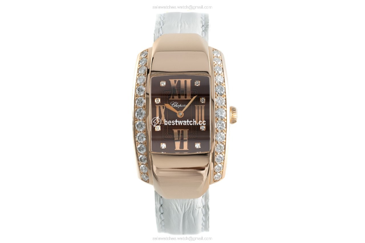 IMG_9085 Chopard La Strada Womens watch Quartz Red gold 4585 Replica 2