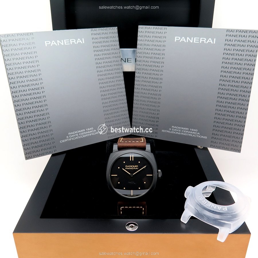 IMG_9085 Panerai Radiomir 1940 3 Days Mens watch Unisex Manual winding Ceramic PAM 577 Replica 2