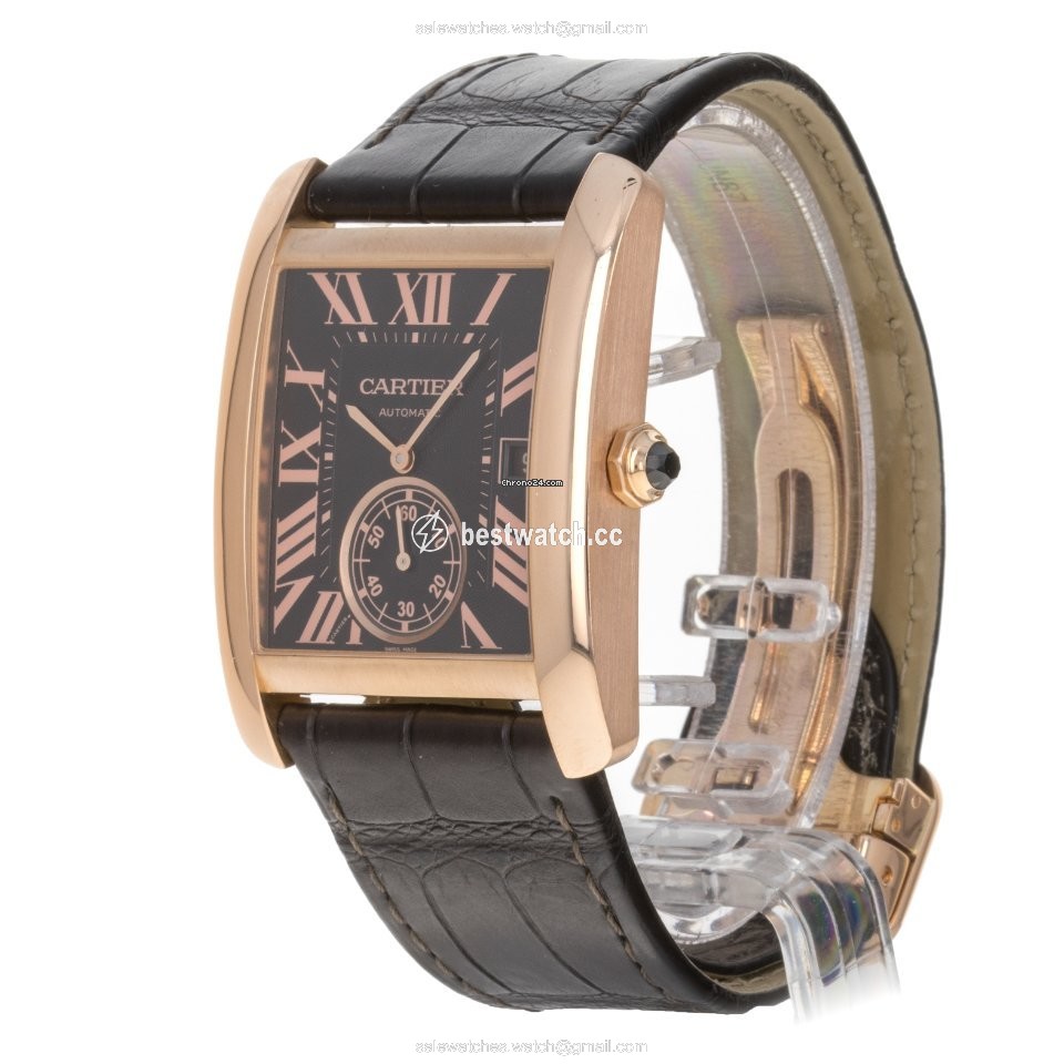 IMG_9085 Cartier Tank MC Mens watch Unisex Automatic Rose gold W5330002 3590 Replica 2
