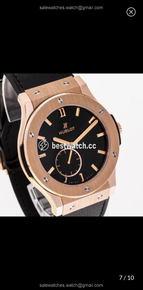 IMG_9085 Hublot Classic Fusion Ultra-Thin Mens watch Unisex Manual winding Rose gold 515.OX.1280.LR Replica 2