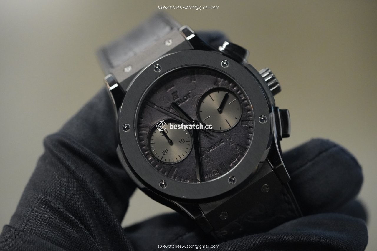 IMG_9085 Hublot Classic Fusion Chronograph Mens watch Unisex Automatic Ceramic 521.CM.0500.VR.BER17 Replica 2
