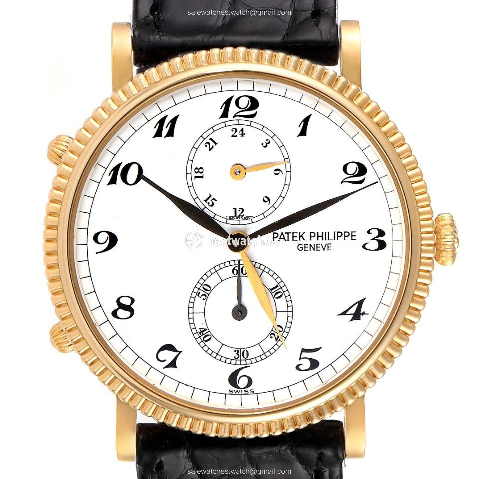 IMG_9085 Patek Philippe Travel Time Mens watch Unisex Manual winding Yellow gold 5034J Replica 2