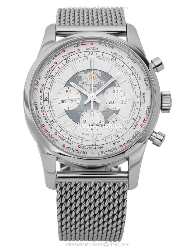 IMG_9085 Breitling Transocean Chronograph Unitime Mens watch Unisex Automatic Steel AB0510U0.A732.152A Replica 2