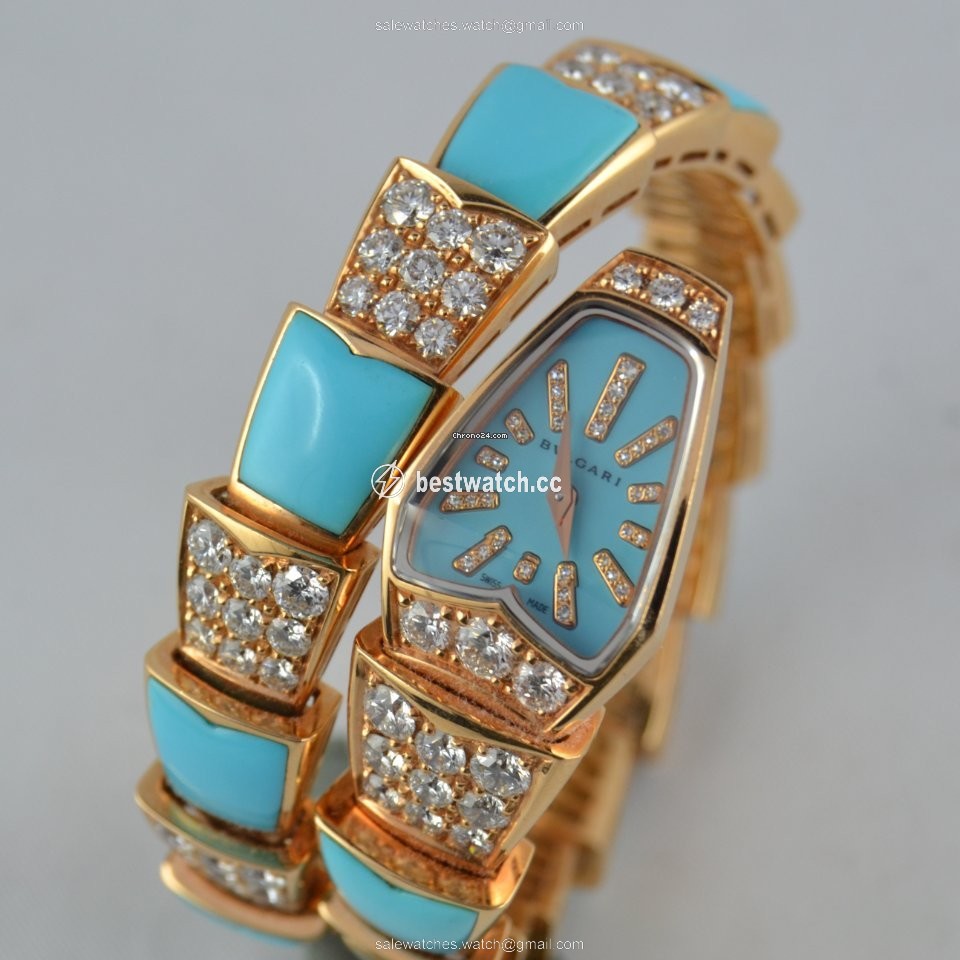 IMG_9085 Bulgari Serpenti Womens watch Quartz Rose gold SP P 26G Replica 2