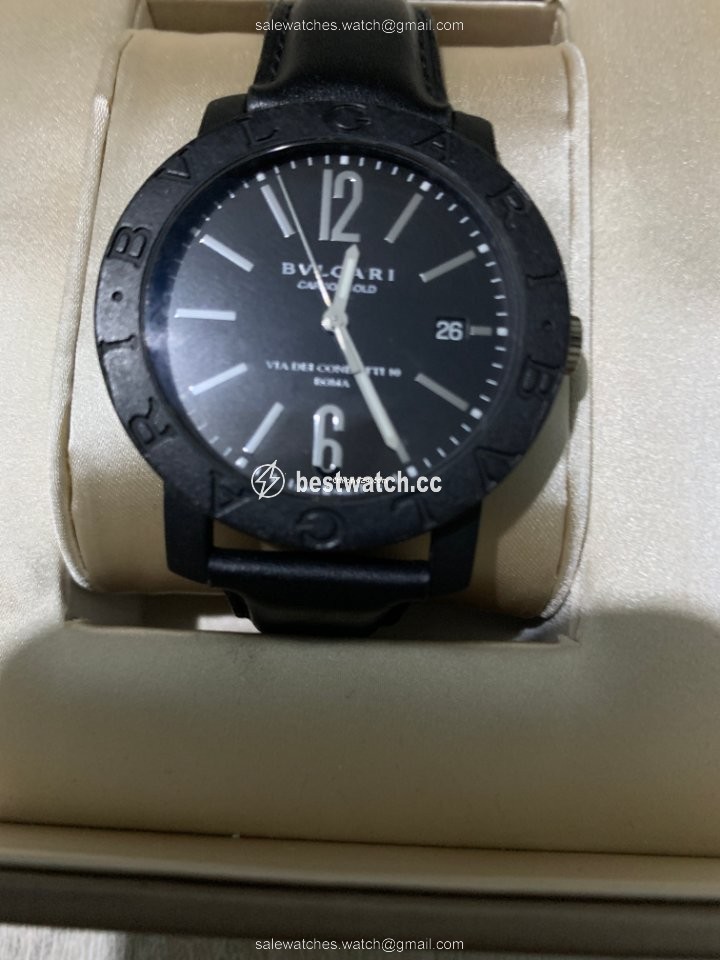 IMG_9085 Bulgari Mens watch Unisex Automatic Carbon 101823 Replica 2