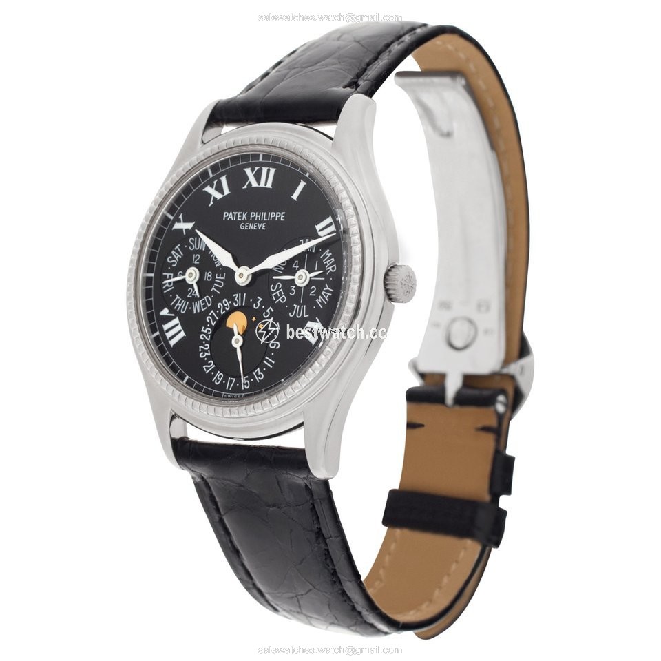 IMG_9085 Patek Philippe Perpetual Calendar Mens watch Unisex Automatic White gold 5038 Replica 2