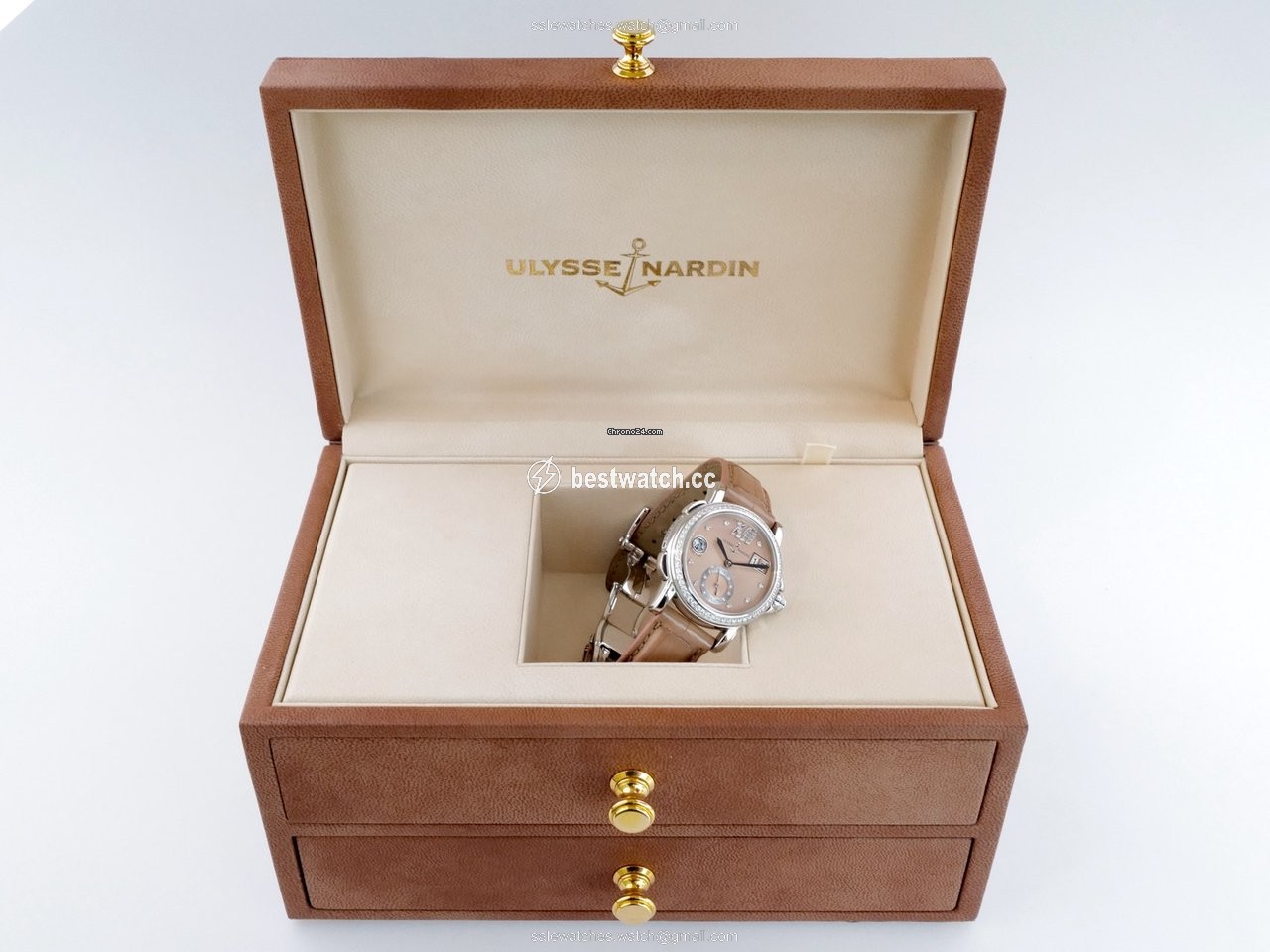 IMG_9085 Ulysse Nardin Dual Time Womens watch Automatic Steel 243-22B 30-09 Replica 2