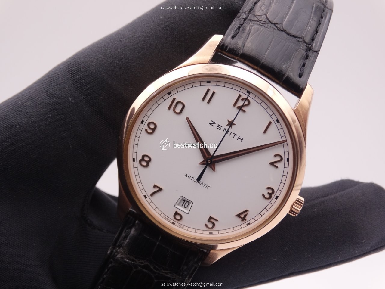 IMG_9085 Zenith Captain Central Second Mens watch Unisex Automatic Rose gold 18.2021.670 38.C498 Replica 2