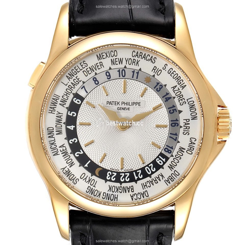 IMG_9085 Patek Philippe World Time Mens watch Unisex Automatic Yellow gold 5110J Replica 2