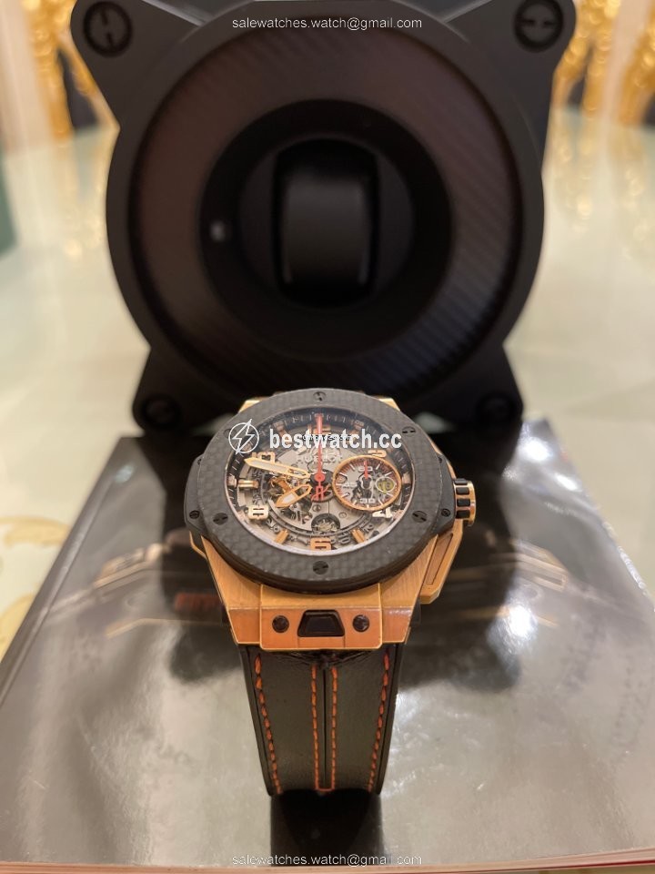 Hublot Big Bang Ferrari Mens watch Unisex Automatic Rose gold 401.OJ.0123.VR Replica 2