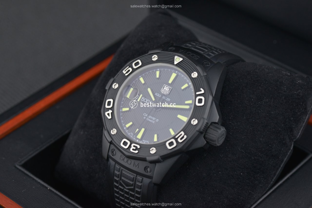 IMG_9085 TAG Heuer Aquaracer 500M Mens watch Unisex Automatic Titanium waj2180.ft6015 Replica 2