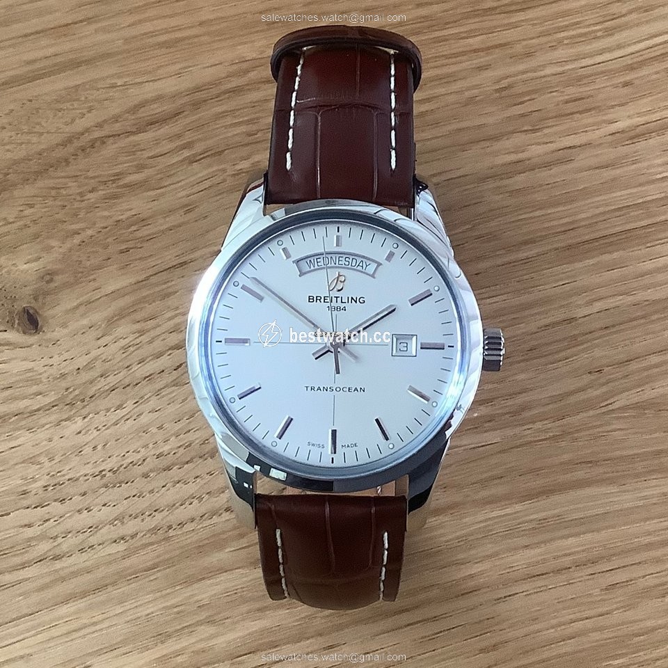 IMG_9085 Breitling Transocean Day & Date Mens watch Unisex Steel A4531012|G751|739P|A20BA.1 Replica 2