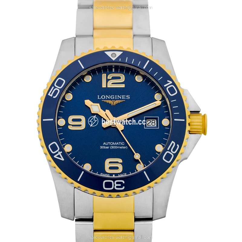 Longines HydroConquest Mens watch Unisex Automatic Yellow gold L37813967 Replica 2