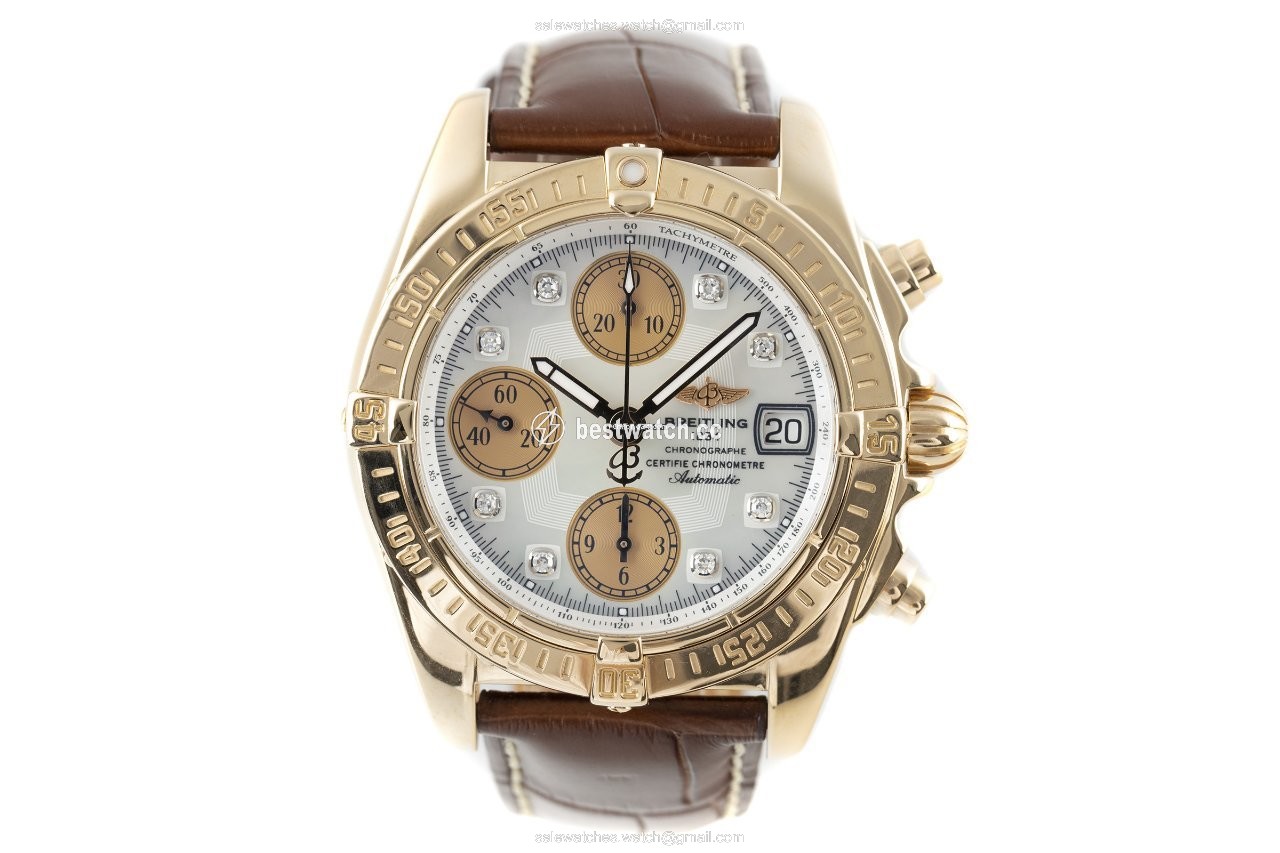IMG_9085 Breitling Chrono Cockpit Mens watch Unisex Automatic Red gold H13358 Replica 2