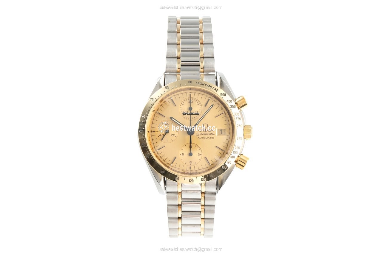 IMG_9085 Omega Speedmaster Date Mens watch Unisex Automatic Gold Steel 3311.10.00 Replica 2