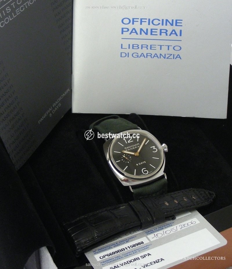 IMG_9085 Panerai Radiomir 8 Days Manual winding Steel PAM 190 Replica 2