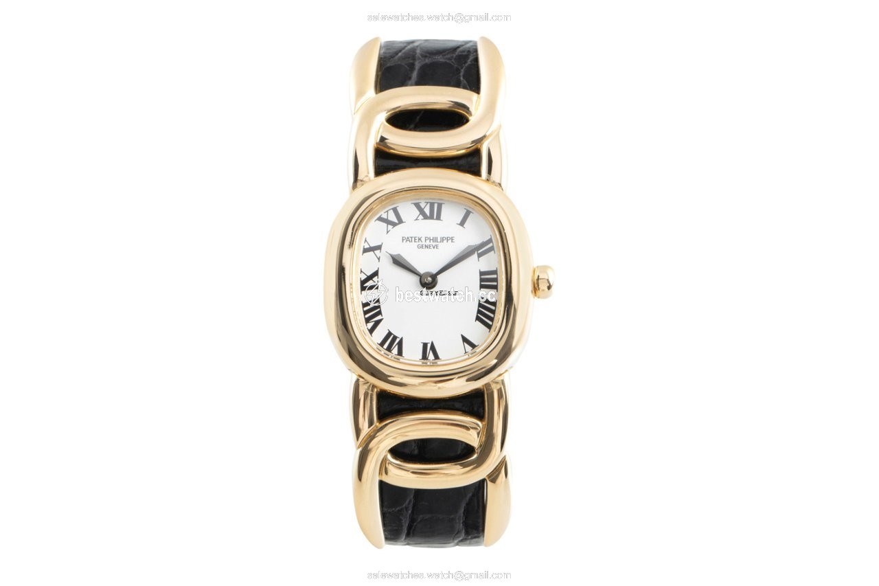 IMG_9085 Patek Philippe Golden Ellipse Womens watch Quartz Yellow gold 4830 Replica 2