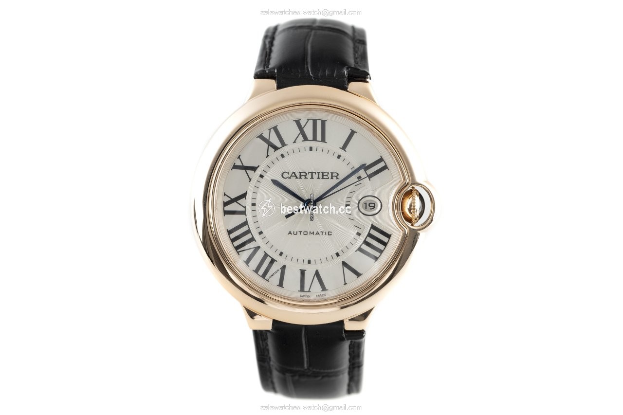 Cartier Ballon Bleu Mens watch Unisex Automatic Red gold 2999 Replica 2