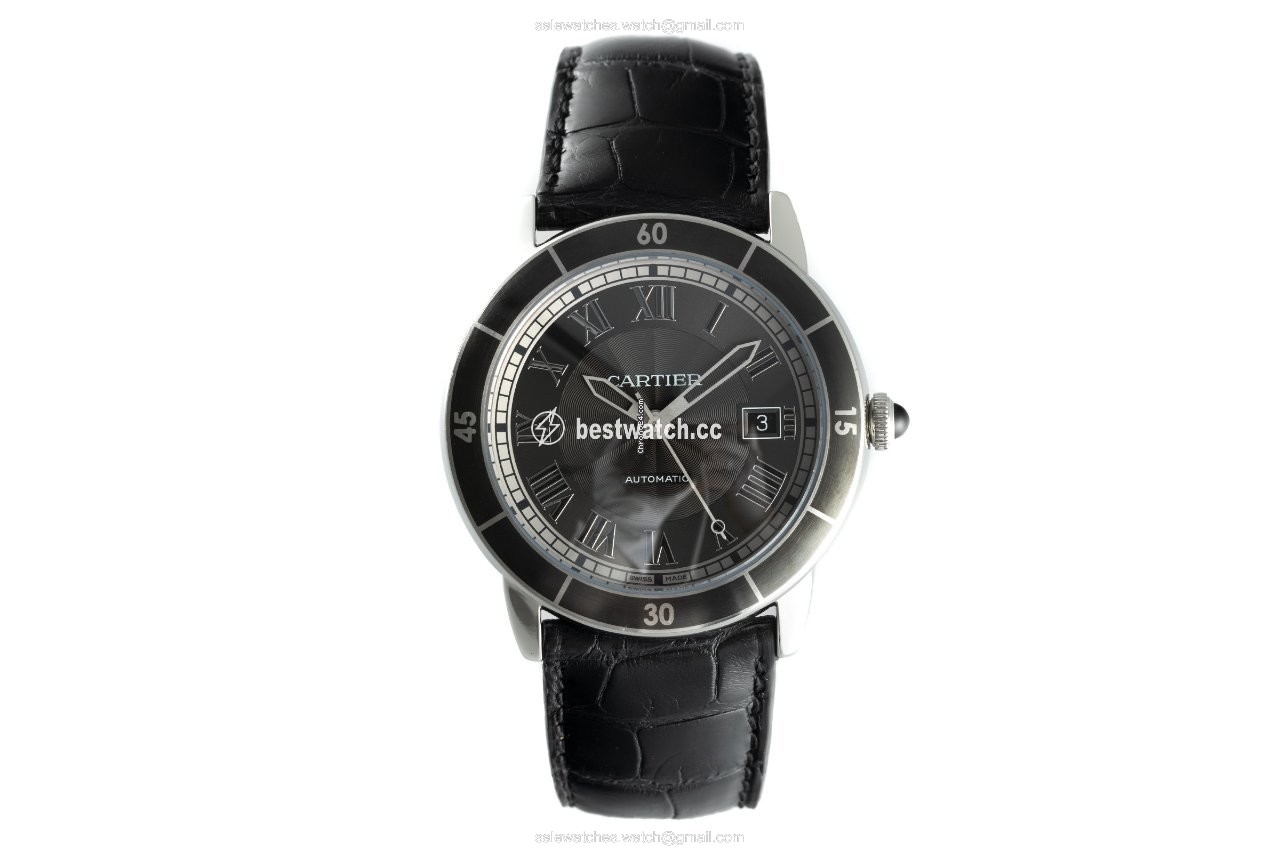 IMG_9085 Cartier Ronde Croisiere de Cartier Mens watch Unisex Automatic Steel 3886 Replica 2