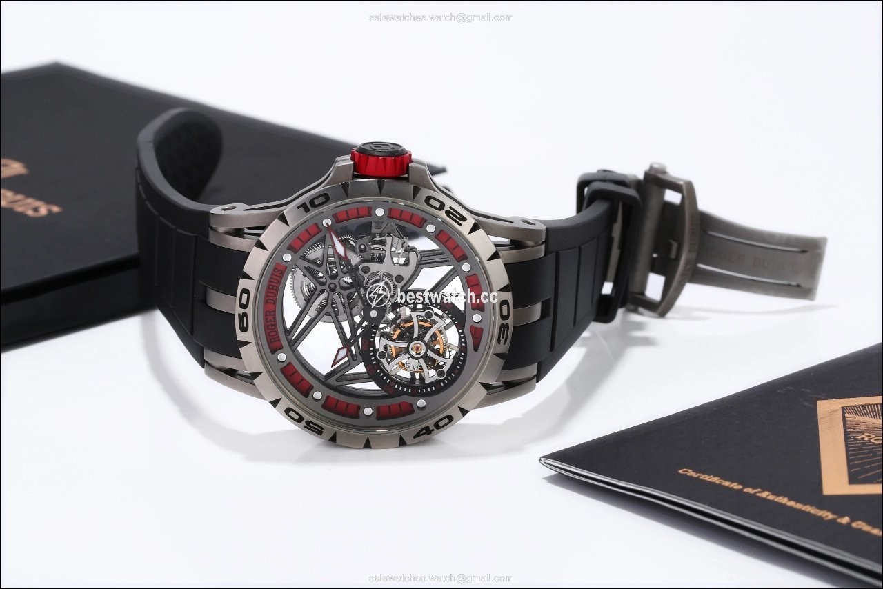 Roger Dubuis Excalibur Mens watch Unisex Manual winding Titanium RDDBEX0545 Replica 2