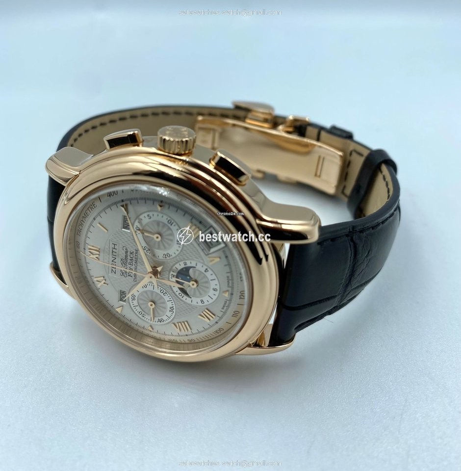 IMG_9085 Zenith El Primero Mens watch Unisex Automatic Rose gold 18.1240.4001 01 Replica 2