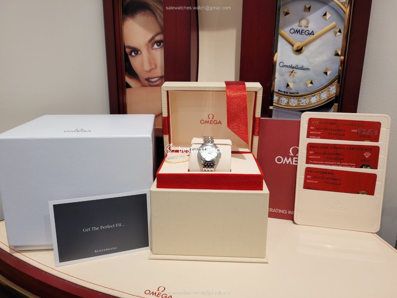 Omega De Ville Prestige Womens watch Quartz Steel 424.10.24.60.55.001 Replica 2