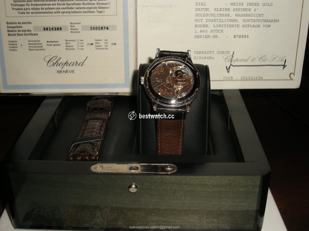 IMG_9085 Chopard L.U.C Mens watch Unisex Automatic White gold 161860 Replica 2