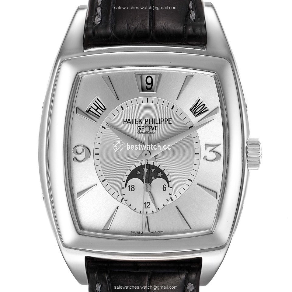 IMG_9085 Patek Philippe Gondolo Mens watch Unisex Automatic White gold 5135G Replica 2