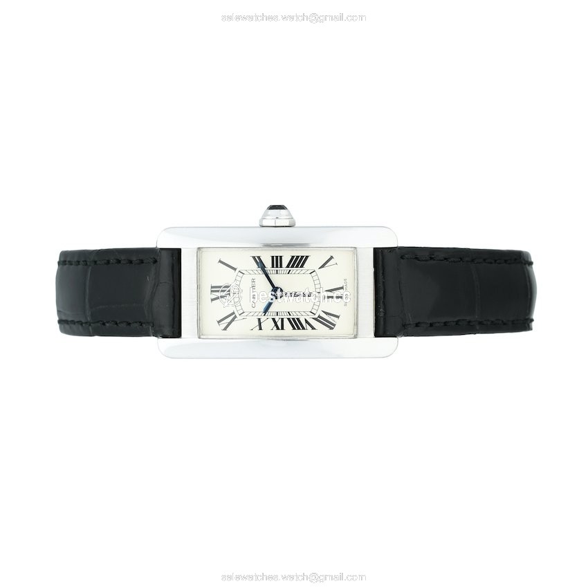 IMG_9085 Cartier Tank Americaine Quartz White gold W2601956 Replica 2