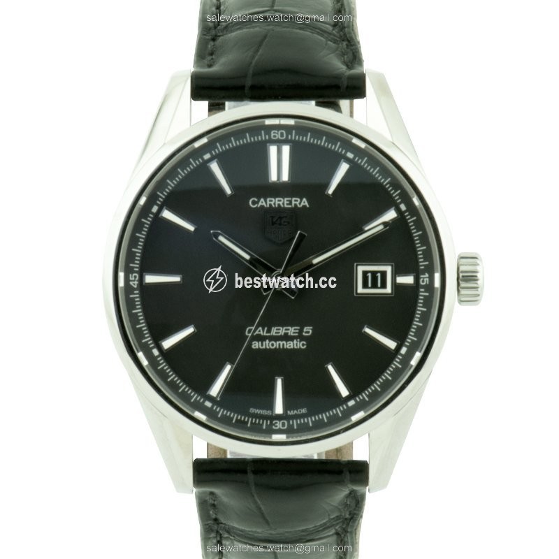 TAG Heuer Carrera Calibre 5 Mens watch Unisex Automatic Steel WAR211A.FC6180 Replica 2