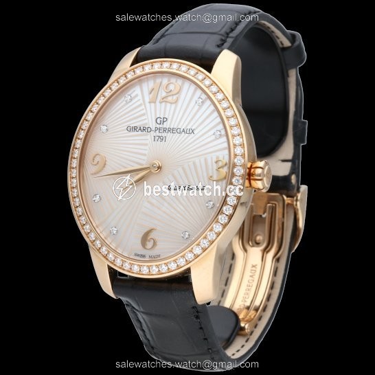 IMG_9085 Girard Perregaux Cats Eye Womens watch Automatic Rose gold 80493D52A763-CK6A Replica 2