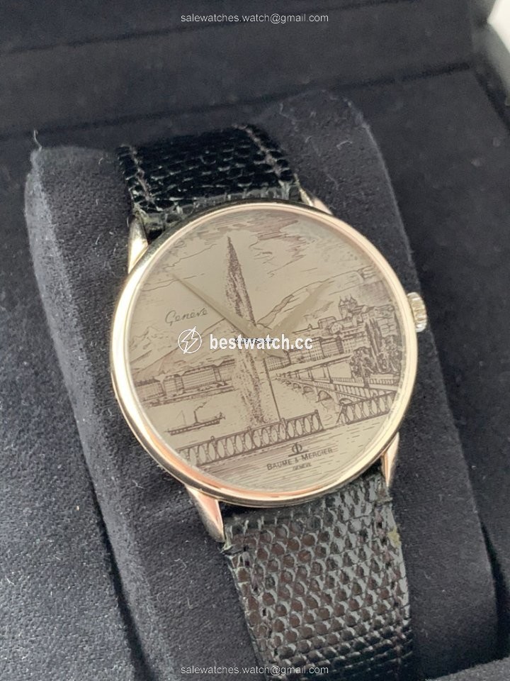 Baume & Mercier Mens watch Unisex Manual winding White gold 35110 Replica 2