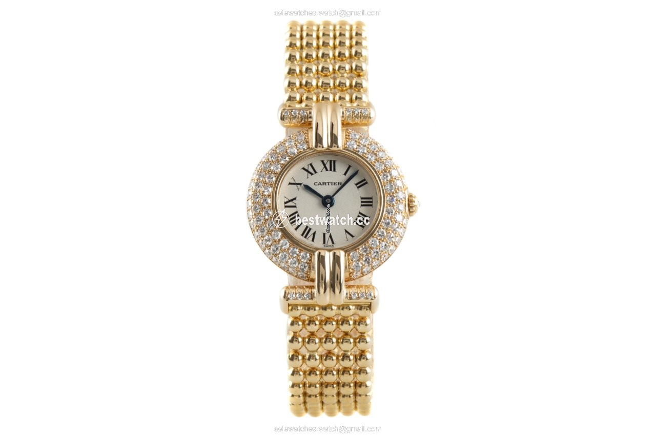 IMG_9085 Cartier Womens watch Quartz Yellow gold 8109 Replica 2