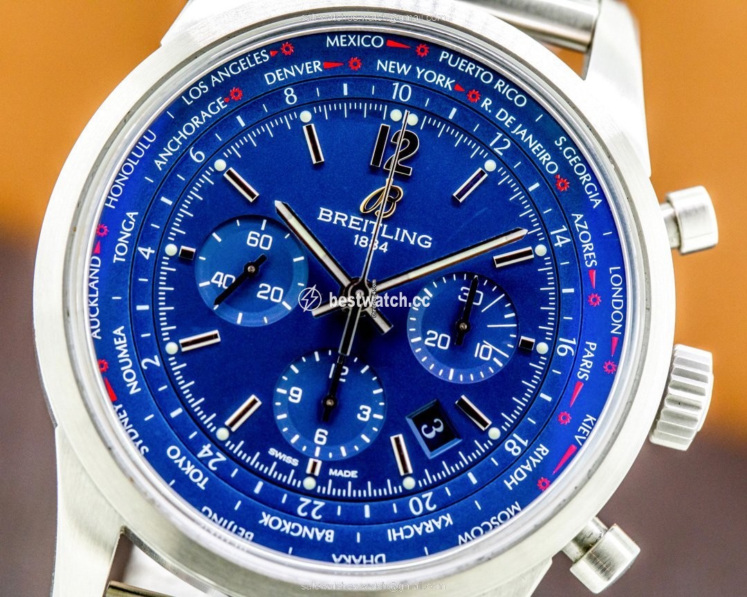 Breitling Transocean Unitime Pilot Mens watch Unisex Automatic Steel AB0510U9 C879 Replica 2