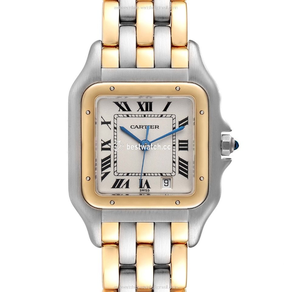 IMG_9085 Cartier Panthere Mens watch Unisex Quartz Gold Steel W25028B8 Replica 2