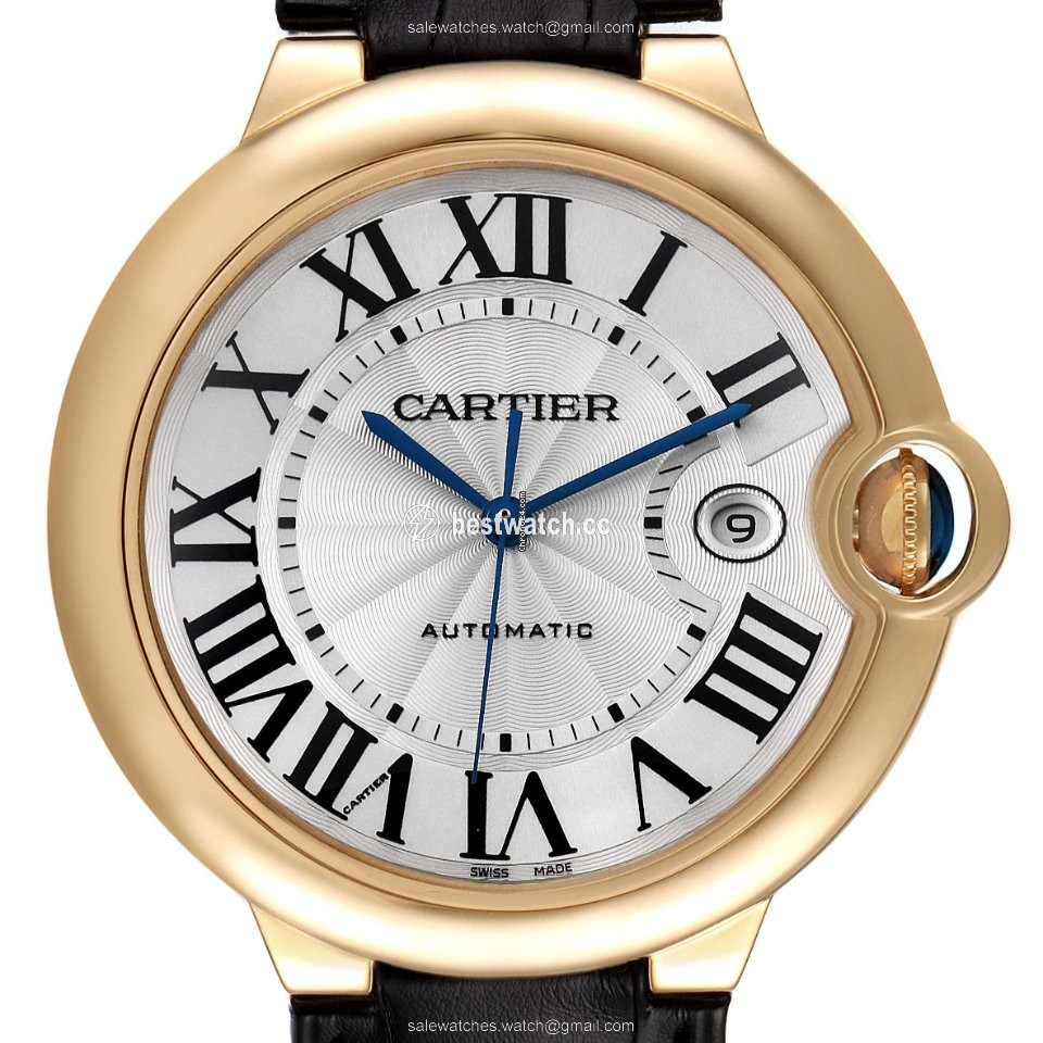 IMG_9085 Cartier Ballon Bleu 42mm Mens watch Unisex Automatic Yellow gold W6900551 Replica 2