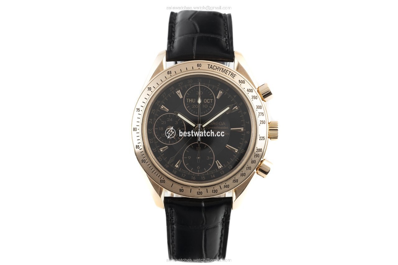 Omega Speedmaster Day Date Mens watch Unisex Automatic Red gold 323.53.40.44.01.001 Replica 2