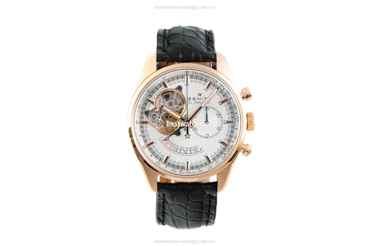 Zenith Mens watch Unisex Automatic Red gold 18.2080.4021 01.C494 Replica 2