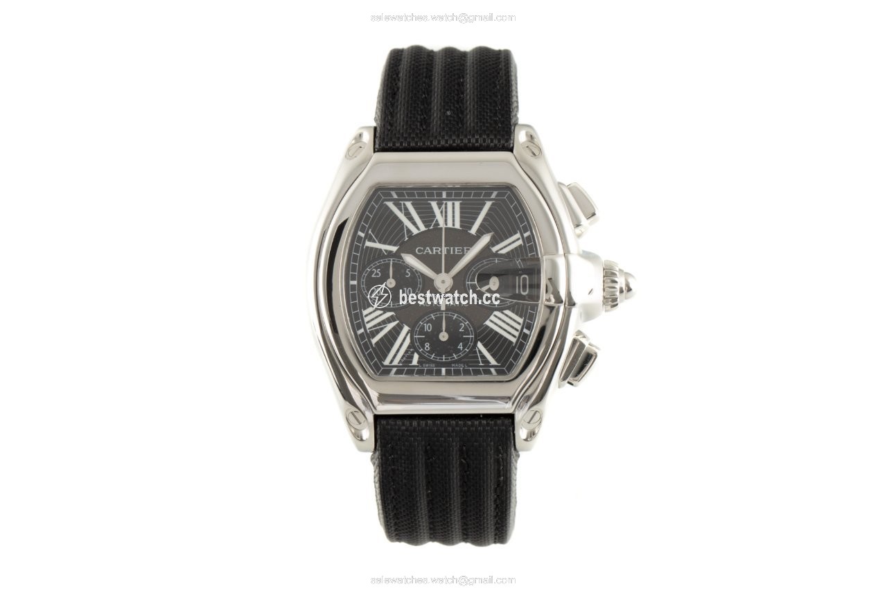 IMG_9085 Cartier Roadster Mens watch Unisex Automatic Steel 2618 Replica 2