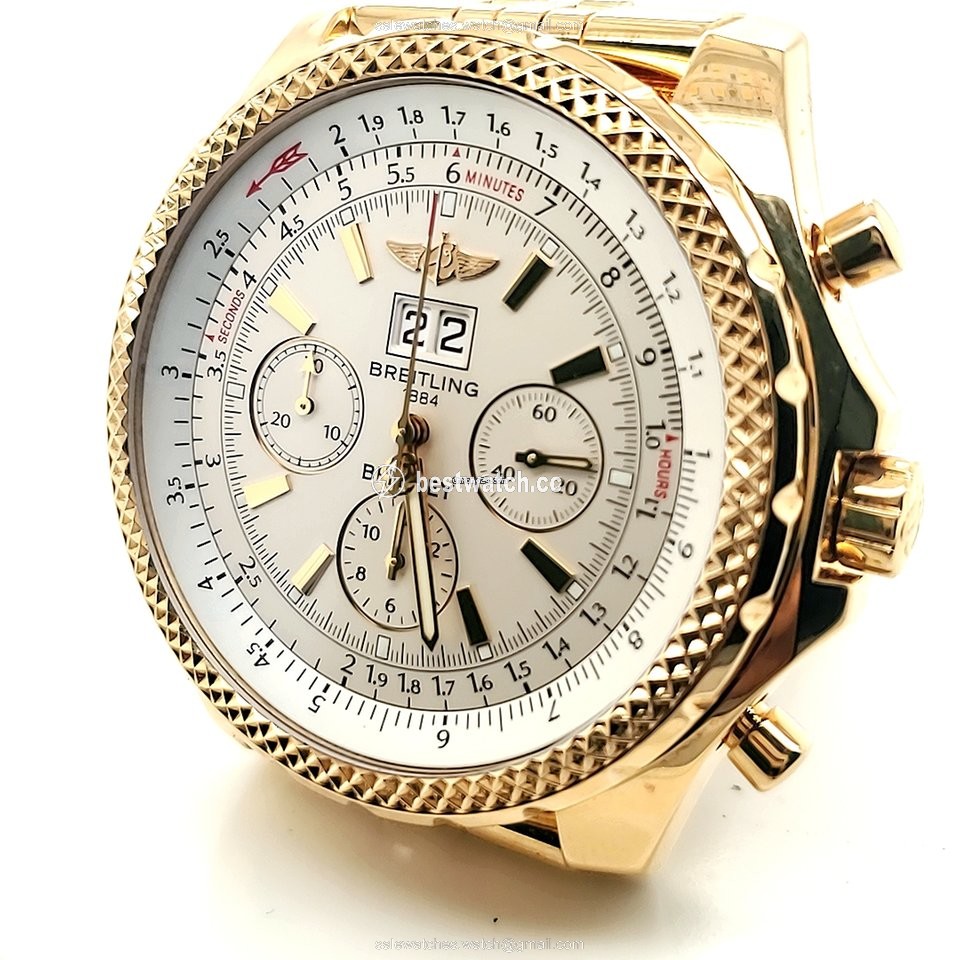 IMG_9085 Breitling Bentley 6.75 Mens watch Unisex Automatic Yellow gold K44362 Replica 2