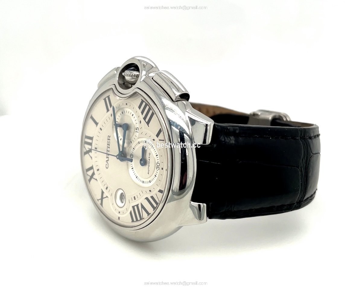 IMG_9085 Cartier Ballon Bleu 44mm Mens watch Unisex Automatic Steel W6920003 Replica 2